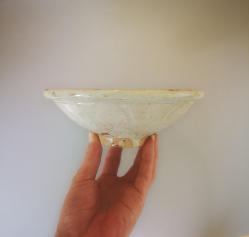 古玩陶瓷宋代.青白釉刻仰蓮瓣紋斗笠碗拍賣,當前價格1298元