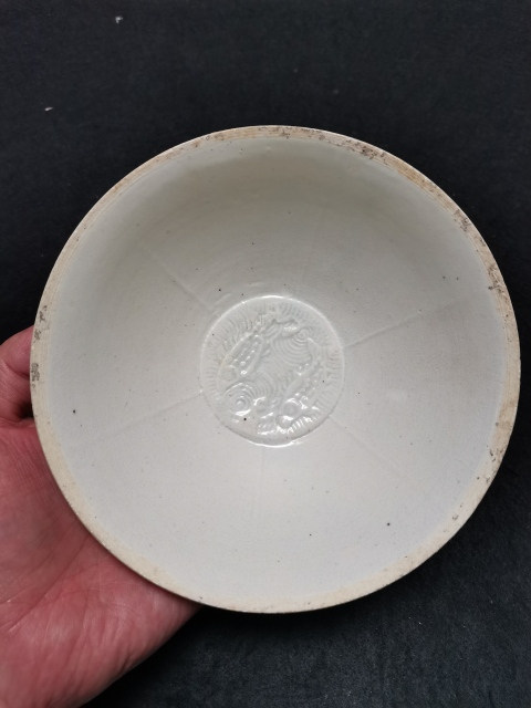 古玩陶瓷宋代影清印花雙魚紋碗拍賣,當前價格3800元