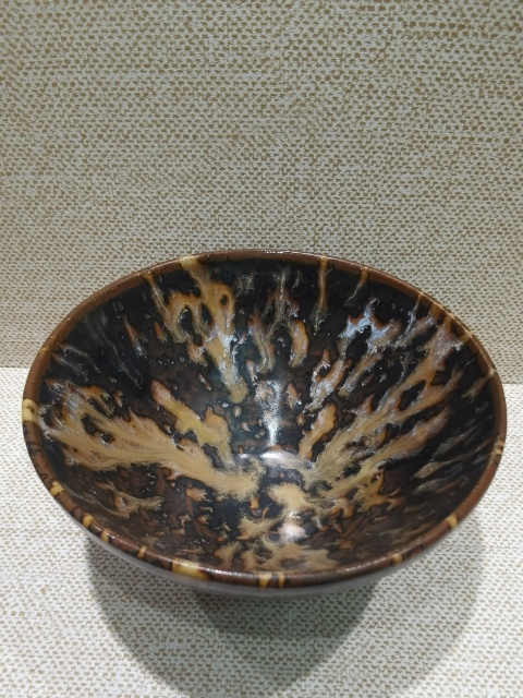 宋建窑/吉州窑黑釉白覆轮盏– [临渊阁]天地一家春