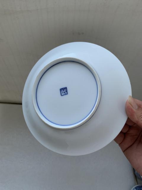 古玩陶瓷六十至八十年代花鳥紋青花盤拍賣,當前價格220元