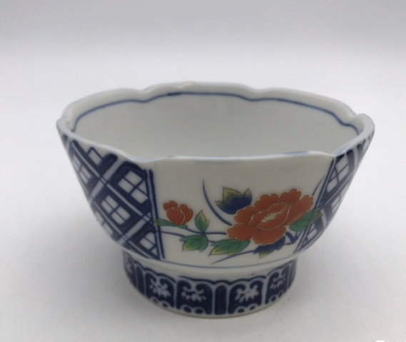 古玩陶瓷上世紀六十至八十年代花卉紋碗拍賣,當前價格150元