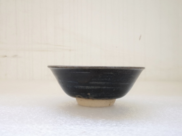 古玩陶瓷磁州窯窯變黑釉碗拍賣，當前價格680元