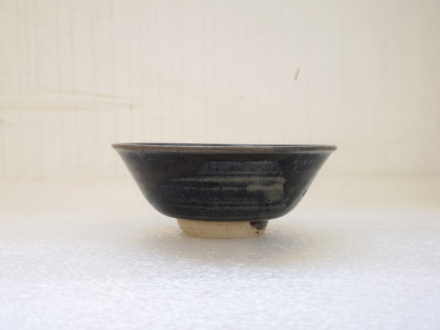 古玩陶瓷磁州窯窯變黑釉碗拍賣，當前價格680元