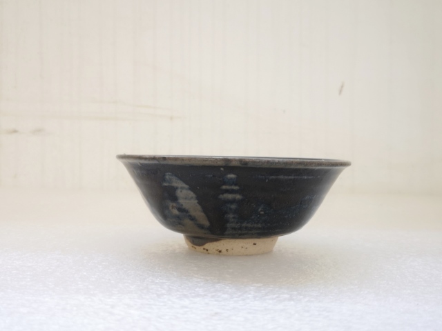 古玩陶瓷磁州窯窯變黑釉碗拍賣，當前價格680元