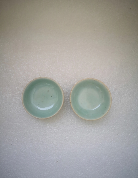 古玩陶瓷豆青釉小盤拍賣,當(dāng)前價(jià)格298元