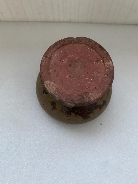 古玩陶瓷明代茶褐釉高足碗拍賣，當前價格850元