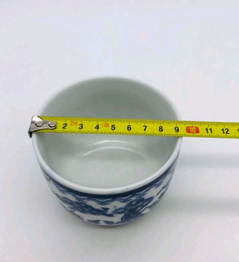 古玩陶瓷六十至八十年代嬰戲紋青花蓋碗拍賣，當前價格198元
