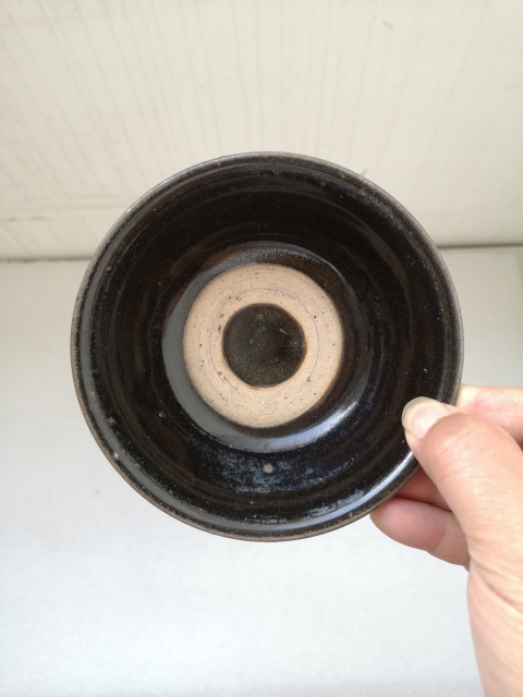 古玩陶瓷磁州窯窯變黑釉碗拍賣，當前價格680元