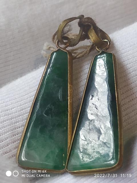 古玩玉器翠耳墜拍賣,當前價格600元