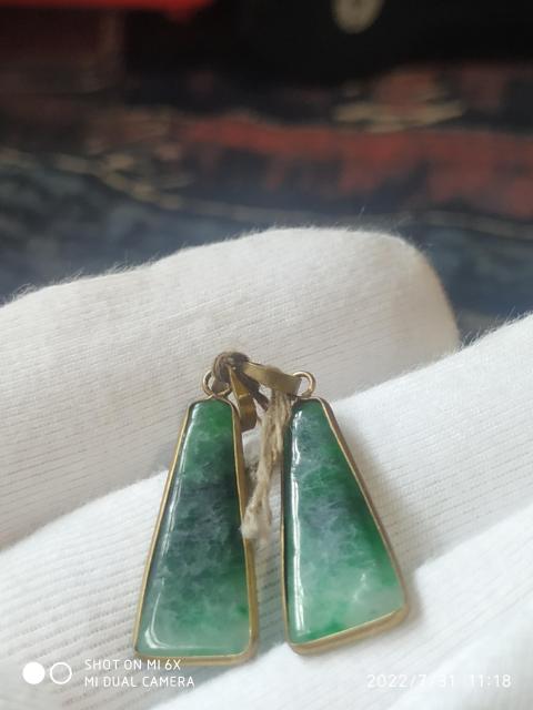 古玩玉器翠耳墜拍賣,當前價格600元