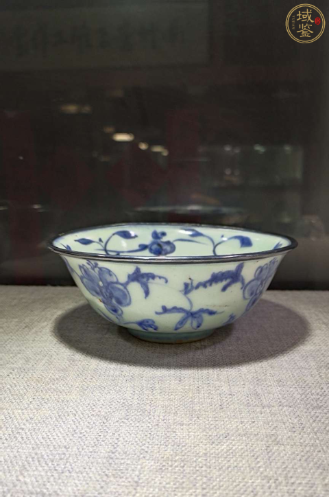 古玩陶瓷明成化青花 秋葵紋宮碗（有保真卡）拍賣，當前價格9500元