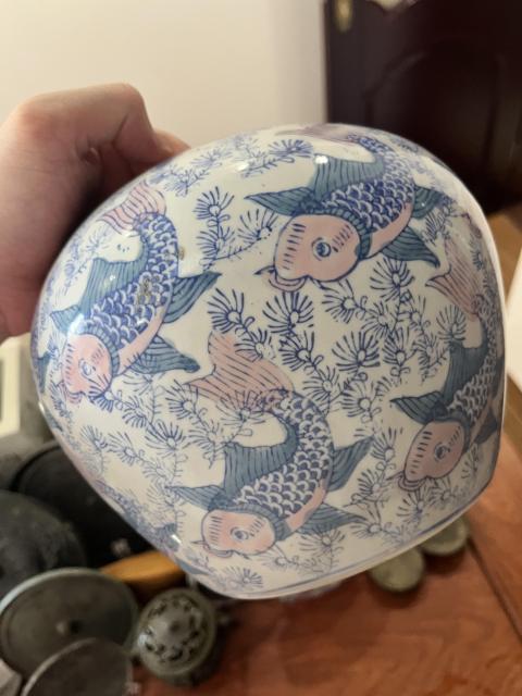 古玩陶瓷魚藻紋蓋罐拍賣,當(dāng)前價(jià)格299元