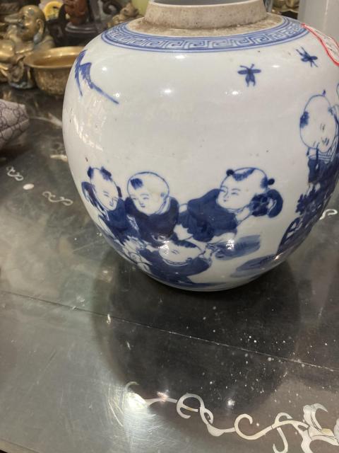 古玩陶瓷青花嬰戲紋砂口罐拍賣,當(dāng)前價格19999元