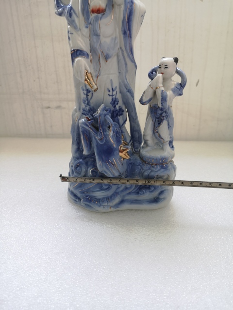 古玩陶瓷六十至八十年代送子觀音塑像拍賣，當前價格350元