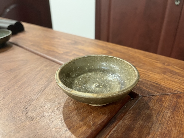 古玩陶瓷宋末元初青釉盞拍賣,當前價格499元