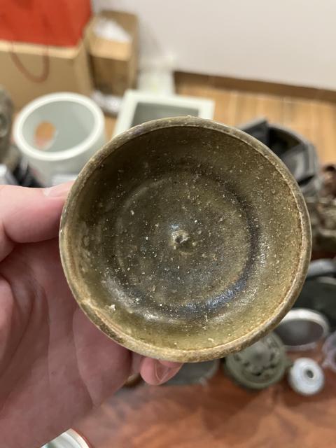 古玩陶瓷宋末元初青釉盞拍賣,當前價格499元
