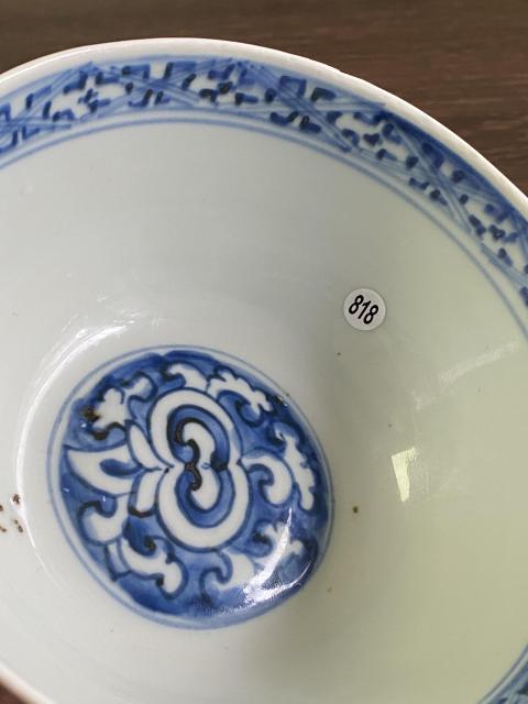 古玩陶瓷明晚期青花花卉紋碗拍賣,當前價格6500元