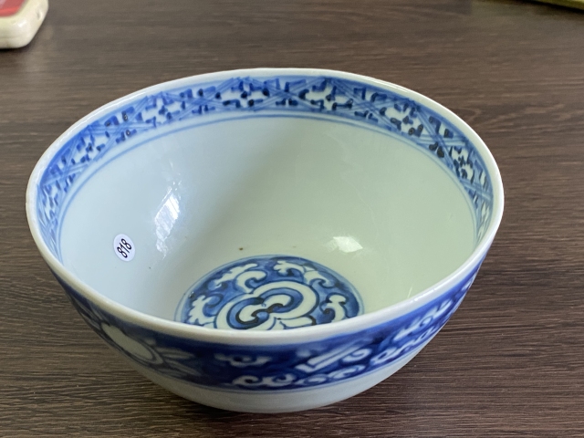 古玩陶瓷明晚期青花花卉紋碗拍賣,當前價格6500元