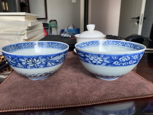 古玩陶瓷明晚期青花花卉紋碗拍賣,當前價格6500元