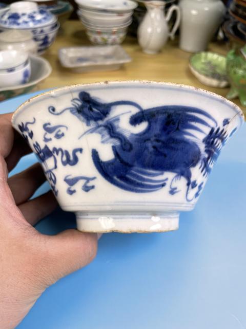古玩陶瓷清早·青花鳳紋碗真品鑒賞圖