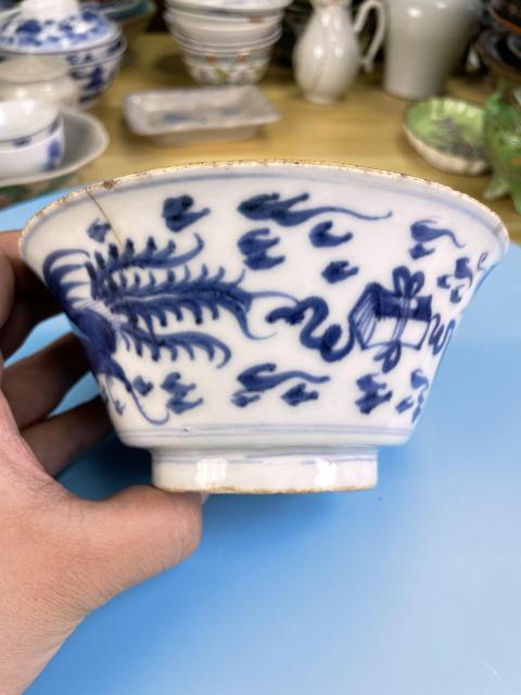 古玩陶瓷清早·青花鳳紋碗真品鑒賞圖