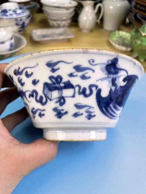 古玩陶瓷清早·青花鳳紋碗真品鑒賞圖