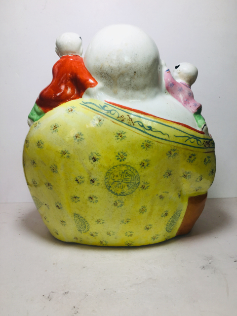 古玩陶瓷粉彩五子登科彌勒佛像拍賣,當前價格0元
