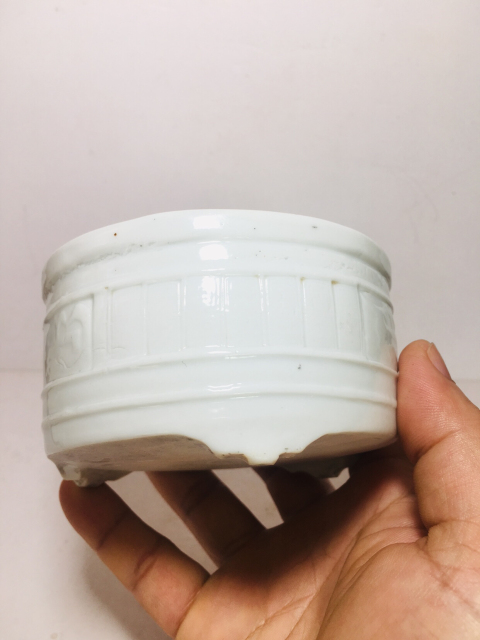 古玩陶瓷白釉三足香爐拍賣，當前價格1588元