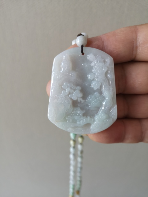 古玩玉器山水觀音牌子拍賣,當(dāng)前價(jià)格550元