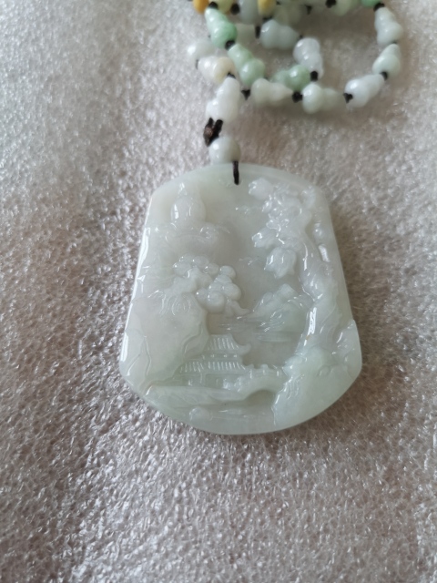古玩玉器山水觀音牌子拍賣,當(dāng)前價(jià)格550元