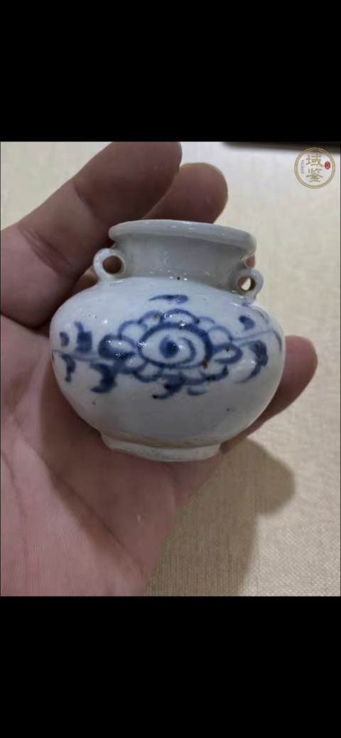 古玩陶瓷元青花花卉紋雙系罐(精品館藏)拍賣,當前價格20000元