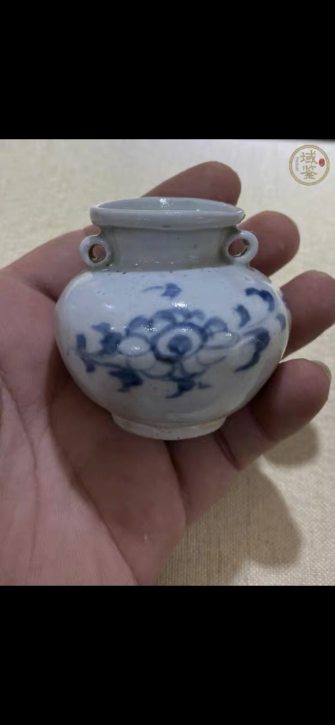 古玩陶瓷元青花花卉紋雙系罐(精品館藏)拍賣,當前價格20000元
