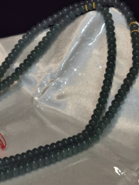 古玩玉器天然冰種翡翠珠手串拍賣,當前價格5800元