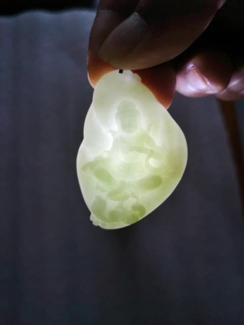 古玩玉器觀音拍賣,當前價格450元