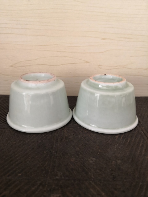 古玩陶瓷豆青釉杯拍賣,當前價格300元
