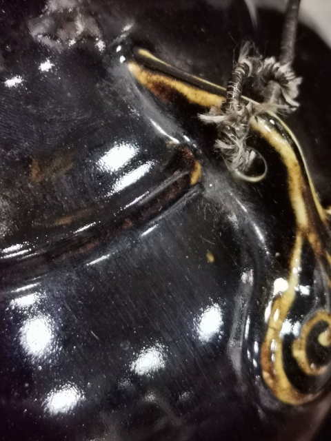 古玩陶瓷上世紀(jì)中期黑釉壺拍賣,當(dāng)前價格3000元