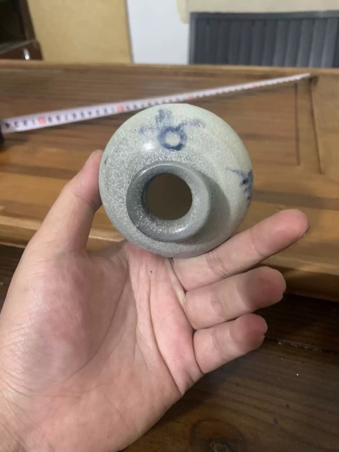 古玩陶瓷明晚期-青花花卉紋小罐拍賣，當前價格900元