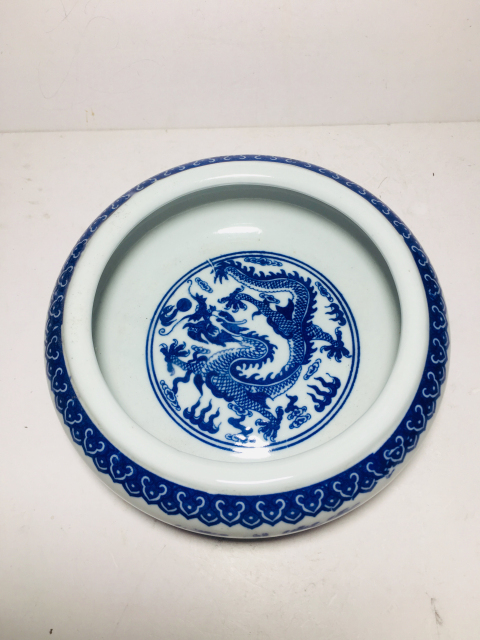 古玩陶瓷青花云龍紋水洗拍賣,當前價格128元