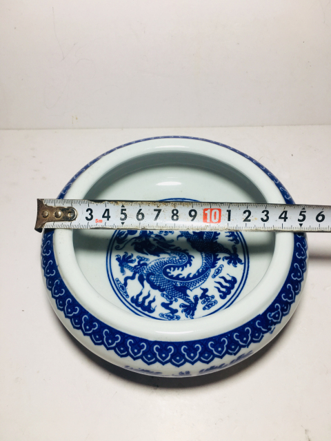 古玩陶瓷青花云龍紋水洗拍賣,當前價格128元