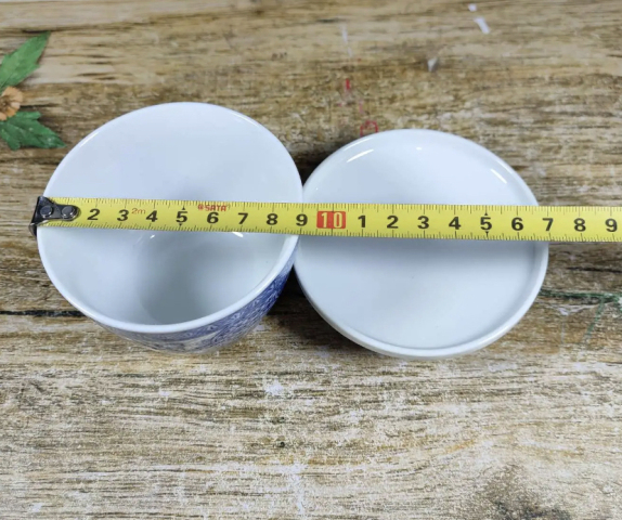 古玩陶瓷六十至八十年代青花蓋杯拍賣,當前價格160元