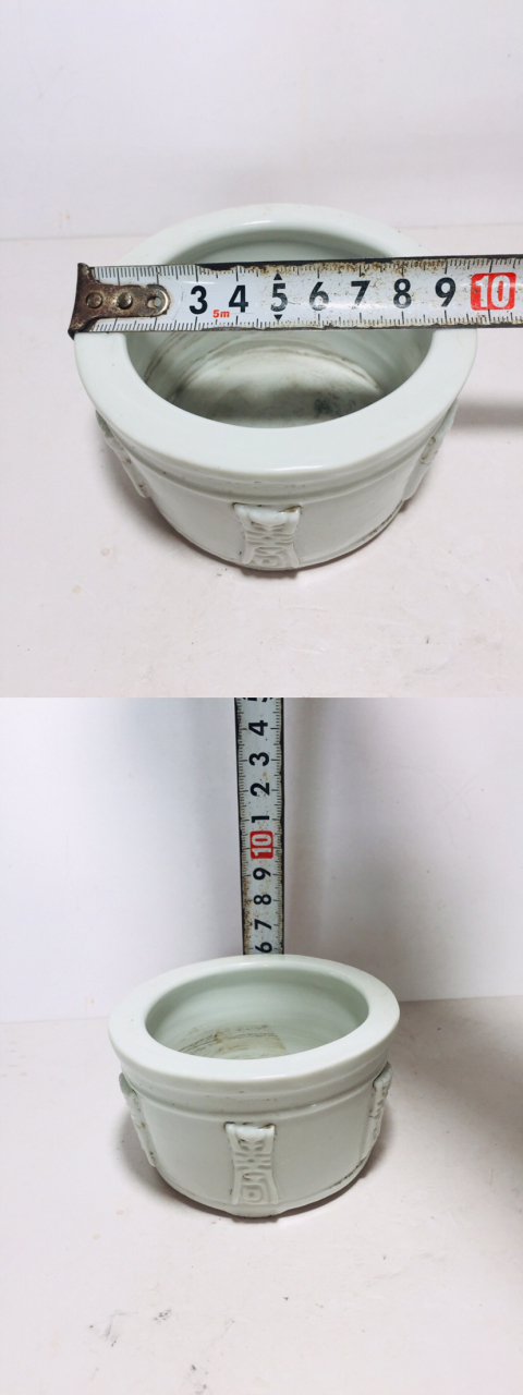 古玩陶瓷(收藏品)白釉長壽紋香爐拍賣,當前價格0元