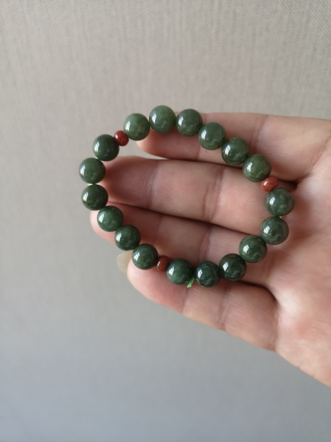 古玩玉器翡翠手鏈拍賣，當前價格189元