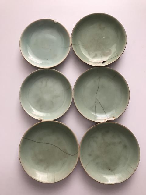 古玩陶瓷豆青釉盤拍賣,當(dāng)前價格600元
