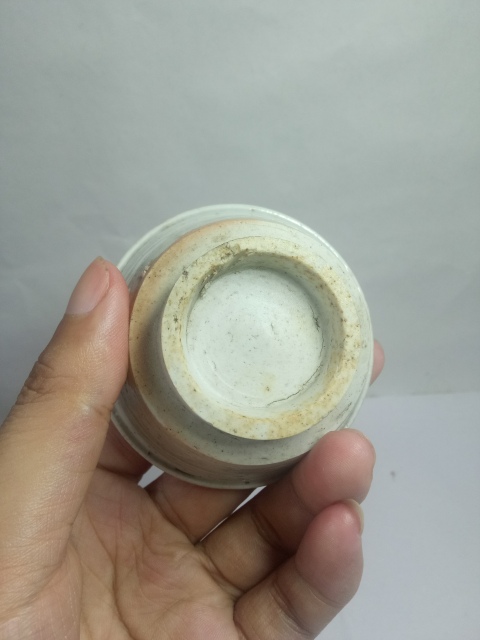 古玩陶瓷明末清初?單色白釉杯?拍賣,當前價格200元