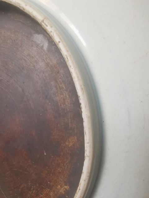 古玩陶瓷乾隆萬壽紋青花盤標(biāo)本拍賣，當(dāng)前價(jià)格1111元