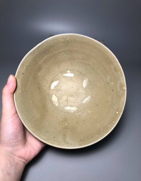 古玩陶瓷（收藏級）五代十國青釉大碗拍賣，當前價格6888元