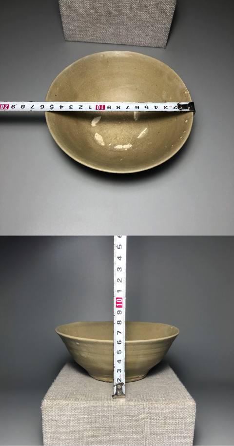 古玩陶瓷（收藏級）五代十國青釉大碗拍賣，當前價格6888元