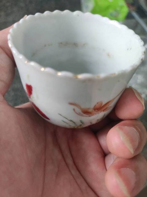 古玩陶瓷粉彩杯拍賣，當前價格8000元