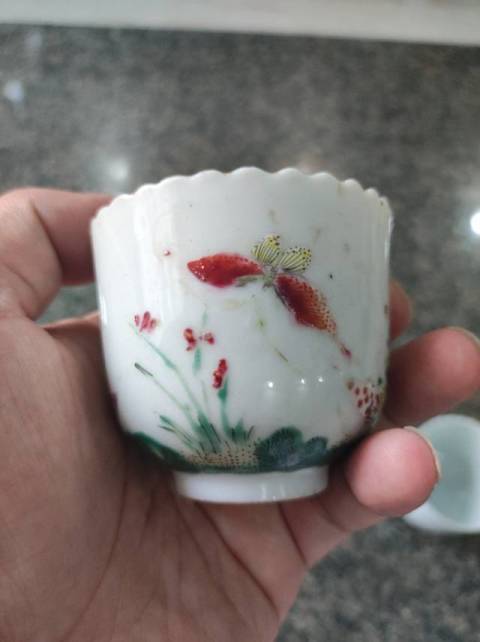 古玩陶瓷粉彩杯拍賣，當前價格8000元