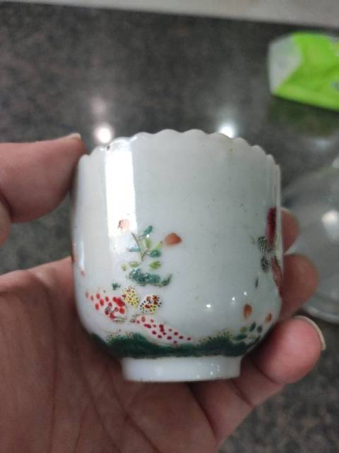 古玩陶瓷粉彩杯拍賣，當前價格8000元